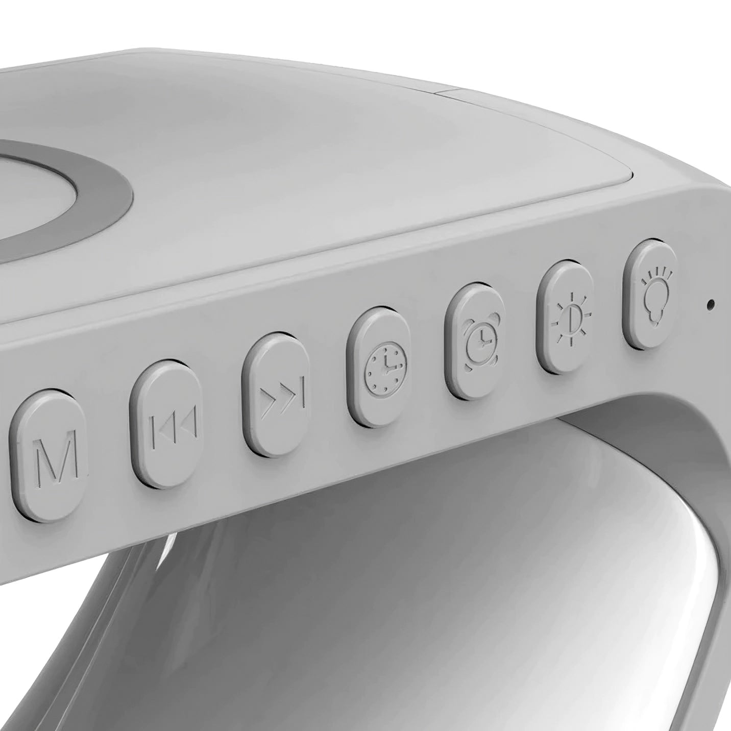 PacificVenue™ 4-in-1 Alarm Clock, Mood Light, Speaker & Wireless Charger