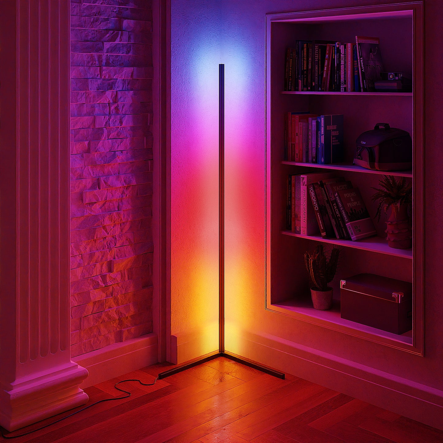 LED Color Changing Corner Lamp