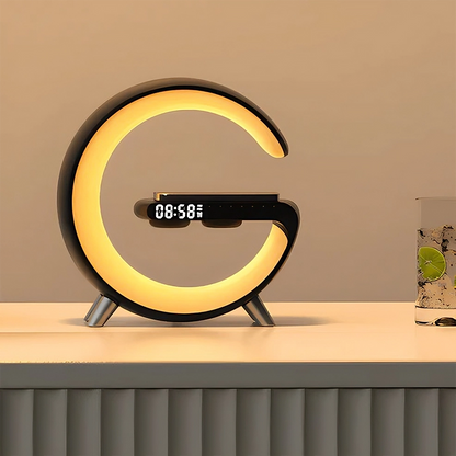 PacificVenue™ 4-in-1 Alarm Clock, Mood Light, Speaker & Wireless Charger